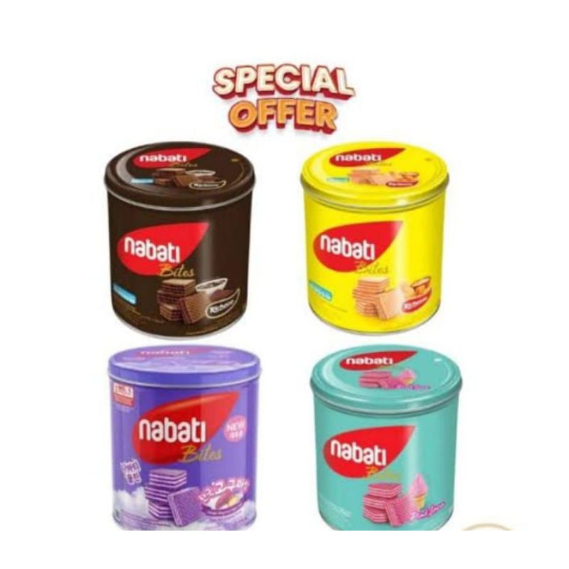 Jual wafer nabati kemasan kaleng varian rasa mix | Shopee Indonesia