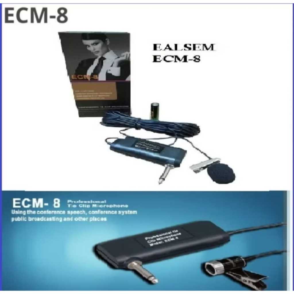 Jual Mic Ealsem ECM-8 Microphone Jepit/Clip On Microphone Berkualitas ...