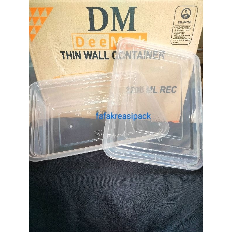 Jual KHUSUS BATAM Thinwall container DM 3200ML (1pcs) | Shopee Indonesia