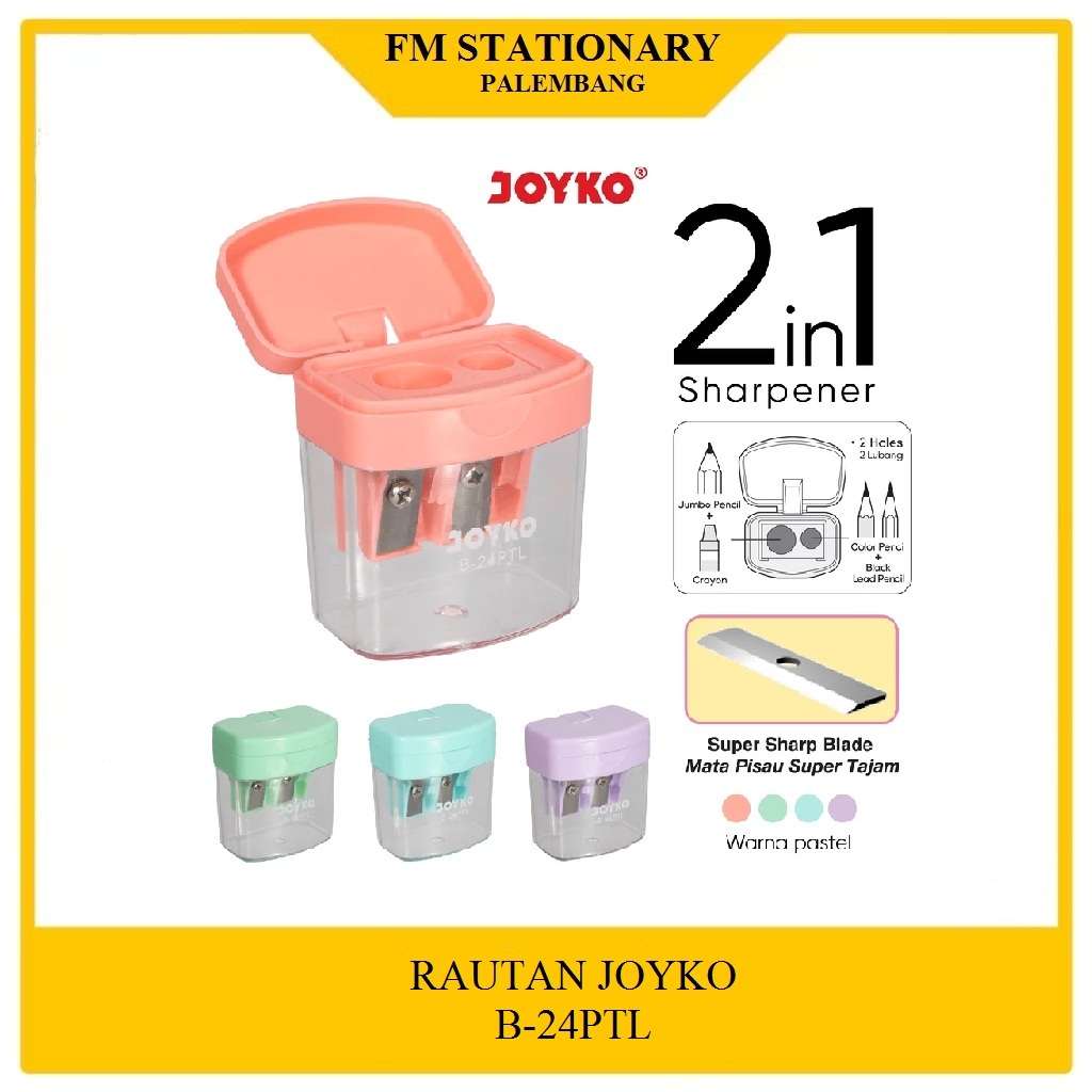 Jual RAUTAN SERUTAN PERUNCING SHARPENER JOYKO B-24PTL | Shopee Indonesia