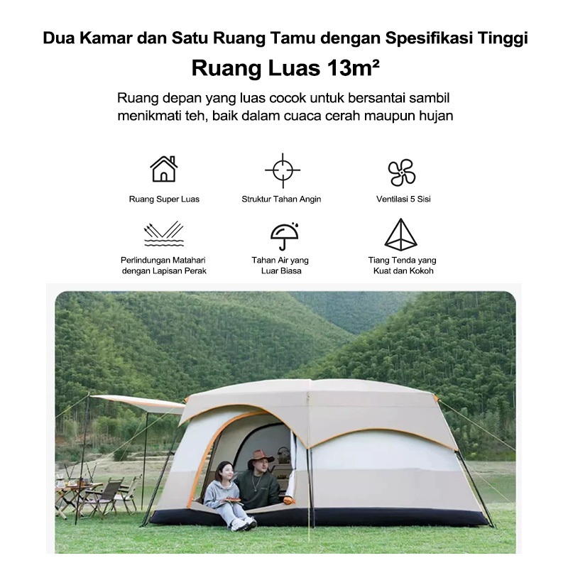Jual Bit cheaper - Tenda Camping Kapasitas 8-12Orang Tunnel 4P Double ...