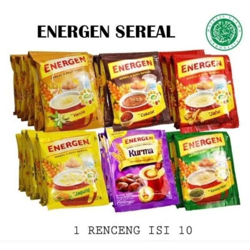 Jual Energen Minuman Bubuk Sereal 1 renteng [32 gr x 10 Sachet ...
