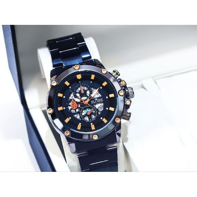 Jual GARANSI Jam Tangan Pria Original Slobe / Jam Tangan Cowok Keren