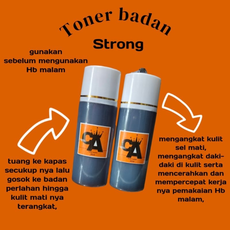 Jual toner badan,CA Ada 2 variasi standar dan strong, | Shopee Indonesia