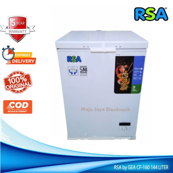 Jual RSA By GEA CHEST FREEZER 144 Liter CF 160 Cooler Box Low Watt ...
