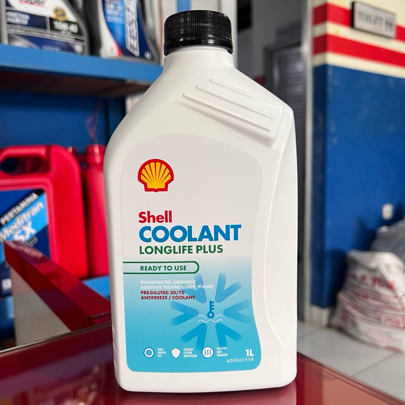 Jual AIR RADIATOR SHELL COOLANT LONGLIFE PLUS 1L | Shopee Indonesia