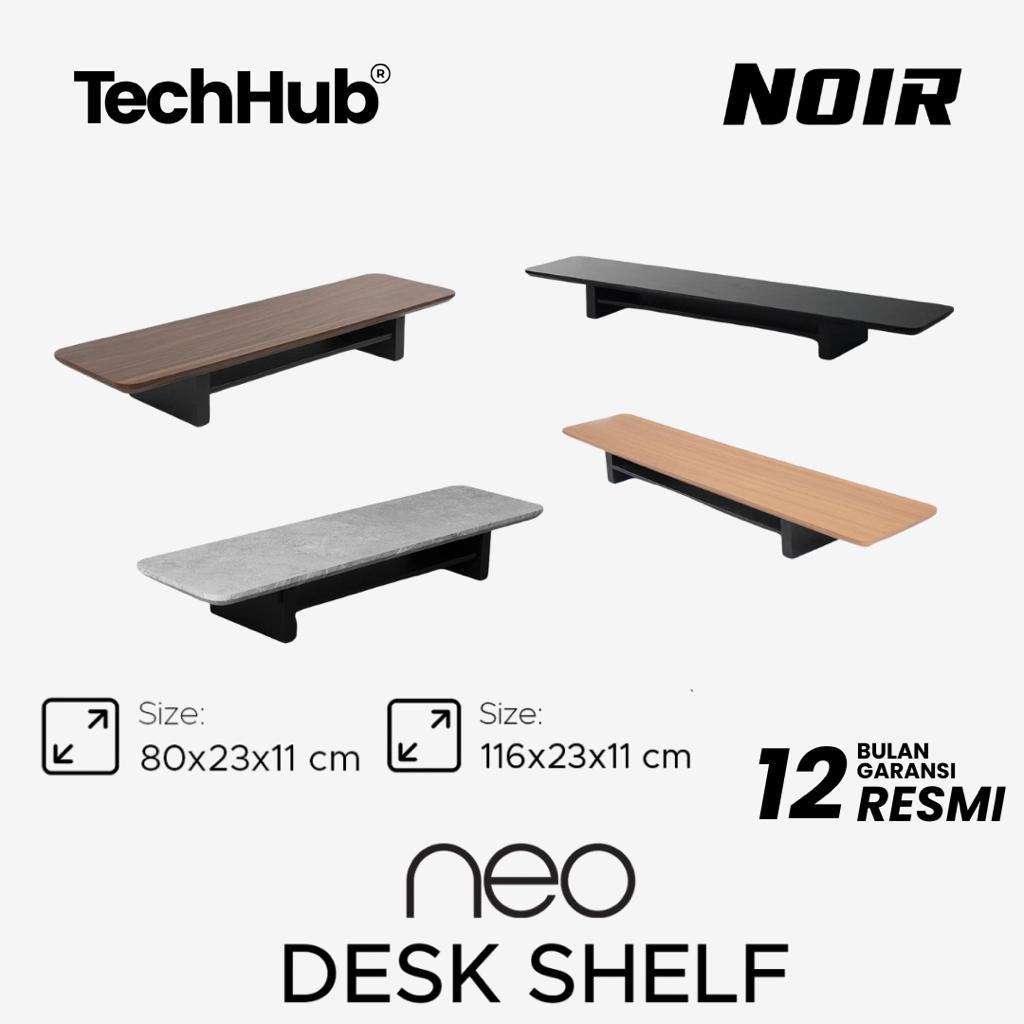 Jual Noir Neo Desk Shelf / Deskshelf Monitor Stand Riser Meja Setup for ...