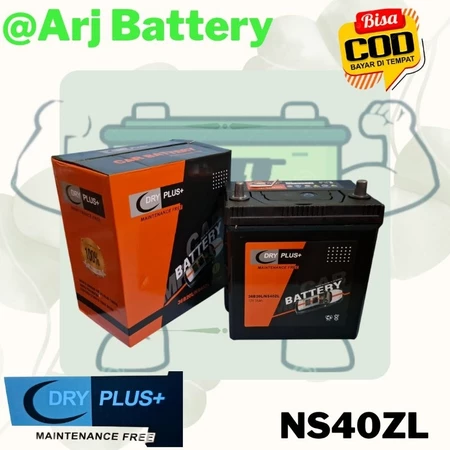 Aki Mobil Kering DRYPLUS NS40ZL Siap Pakai
