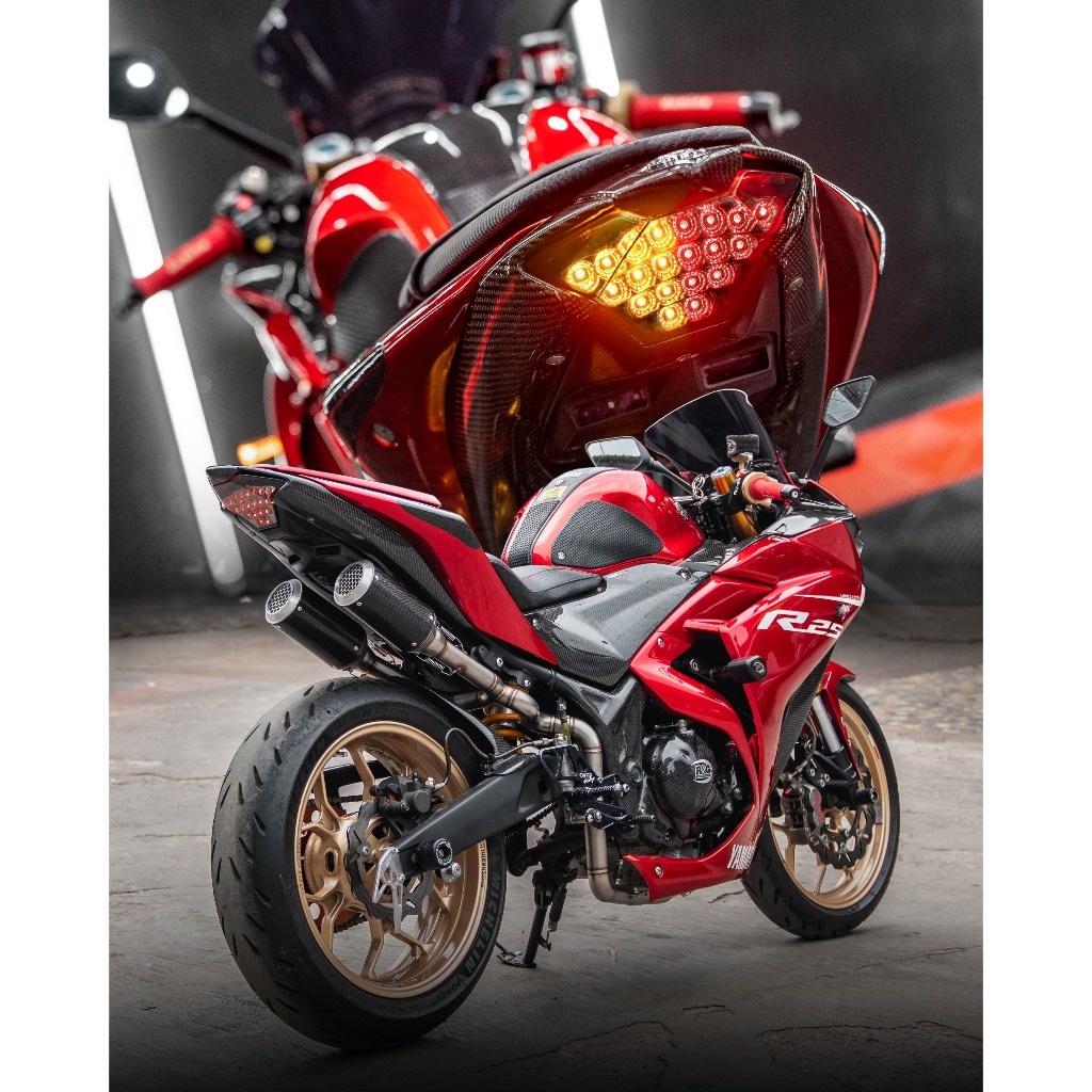 Jual Motodynamic Sequential LED Tail Lights Yamaha R25, MT25, MT07, MX ...