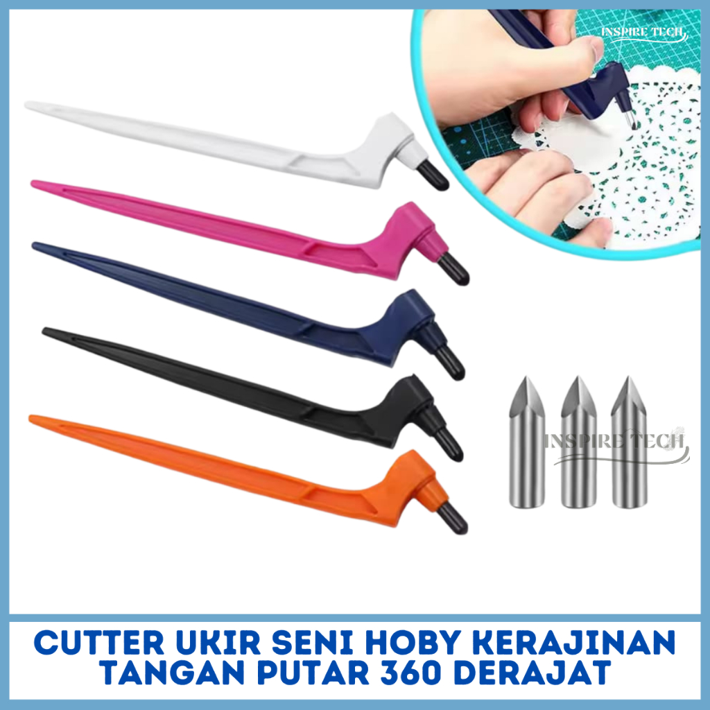 Jual PISAU CUTTER UKIR SENI KERAJINAN 360DERAJAT HOBBY KNIFE | Shopee ...
