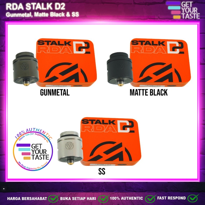Jual STALK D2 RDA 24MM Dual Coil Authentic By Republic of Vape | Shopee ...
