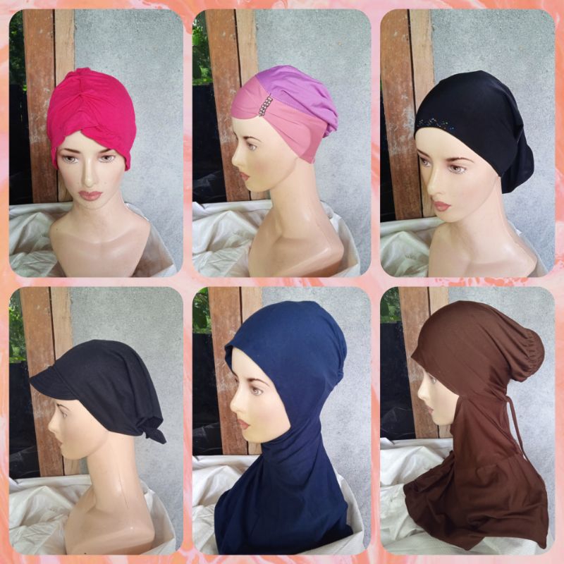 Jual Preloved Ciput, turban, inner hijab #B | Shopee Indonesia