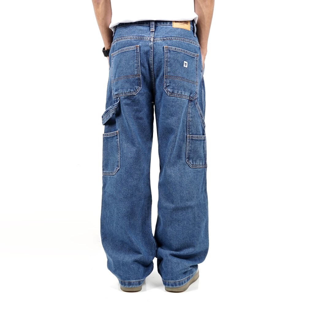 Jual [FREE BOX] Breakside Carpenter Pants Denim Wisker - Bio Bleach ...
