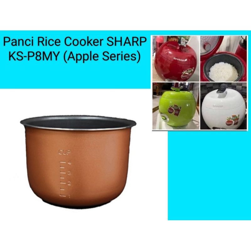 Jual Panci Rice Cooker SHARP KS-P8MY (Apple Series) | Shopee Indonesia