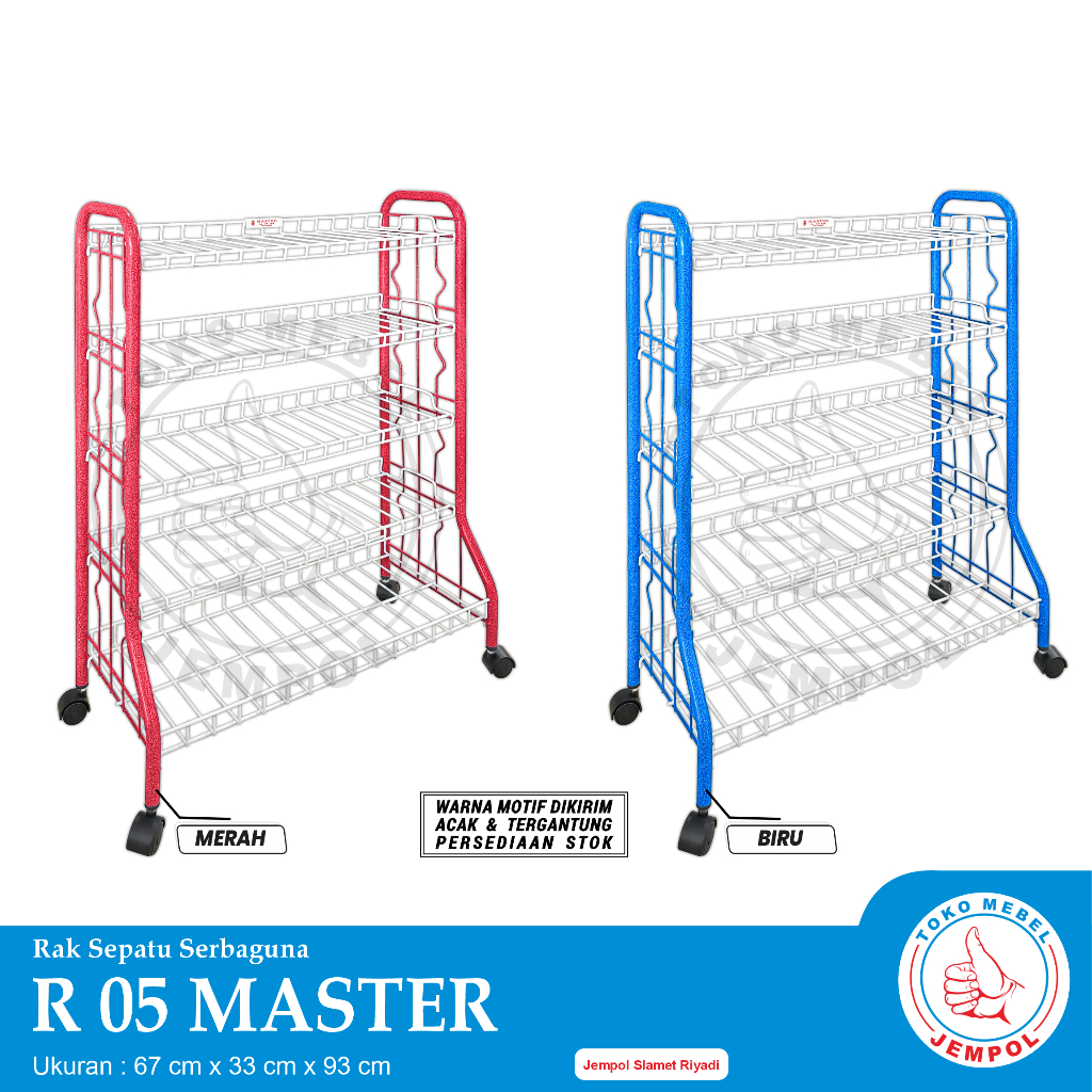 Jual Rak Sepatu R05 MASTER / Tempat Sandal dan Sepatu dengan Roda / Rak ...