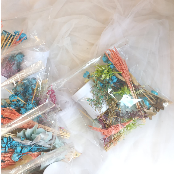 Jual Paket Bahan Bloom Box Bunga Kering/Paket Material Bunga Kering ...
