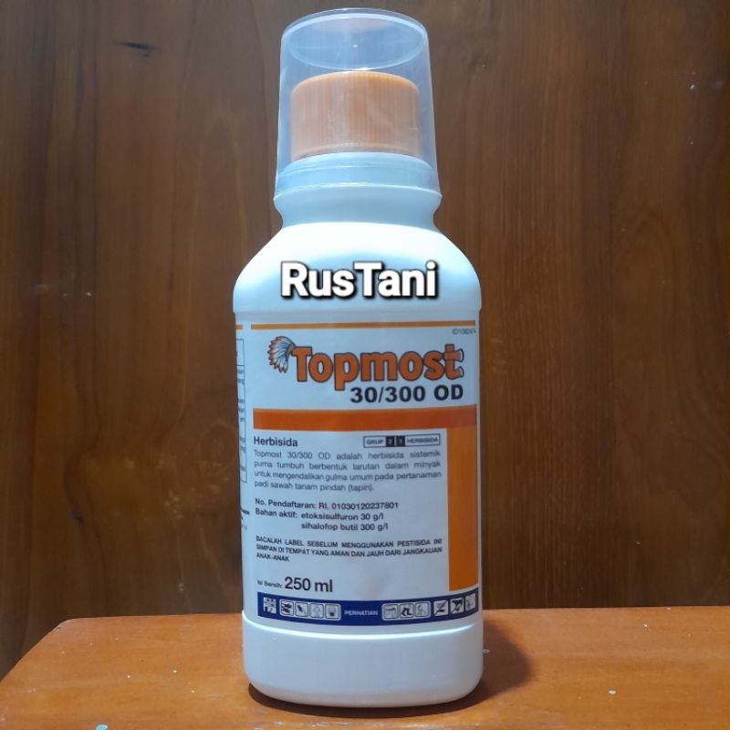 Jual Herbisida selektif tanaman padi TOPMOST 30/300OD 250ml Bahan aktif ...