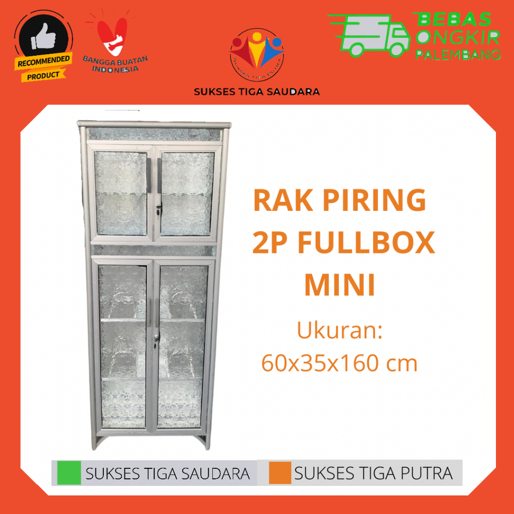 Jual LEMARI PIRING MINI 2 PINTU FULL BOX / RAK PIRING MINI FULLBOX ...