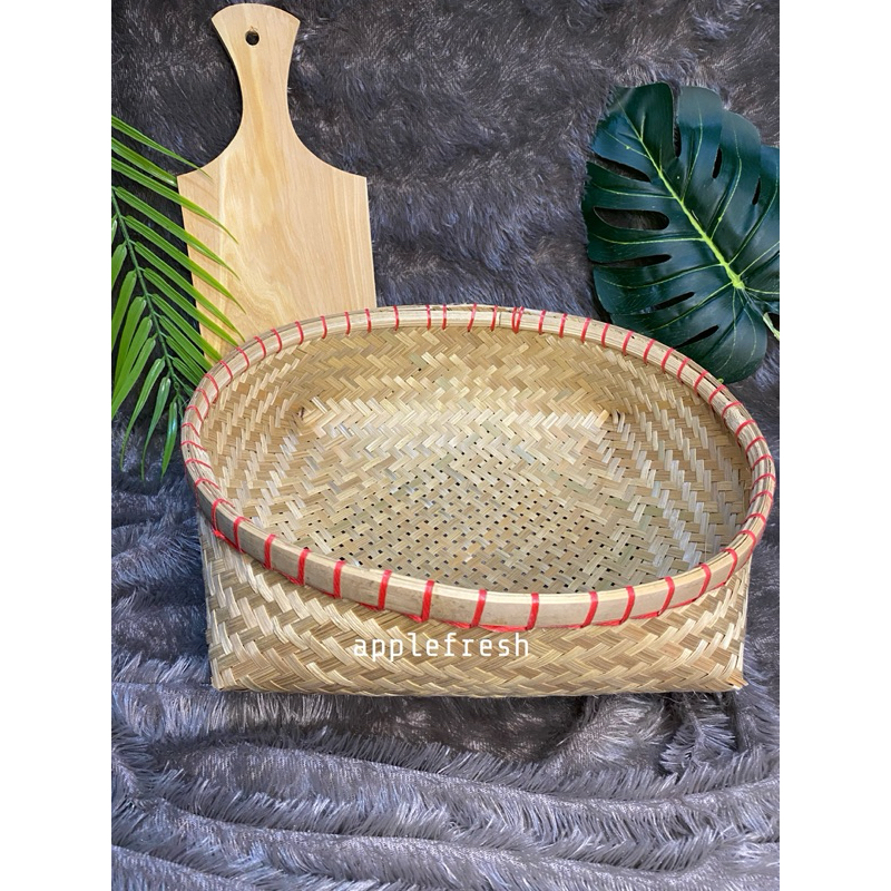 Jual Jual dunak bambu ukuran 30x30|Wakul bambu|Cething bambu murah ...