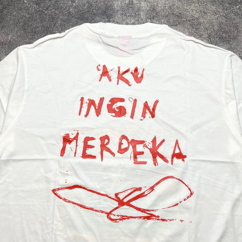 Jual Tshirt JASON RANTI - AKU INGIN MERDEKA WHITE Official Merchandise ...