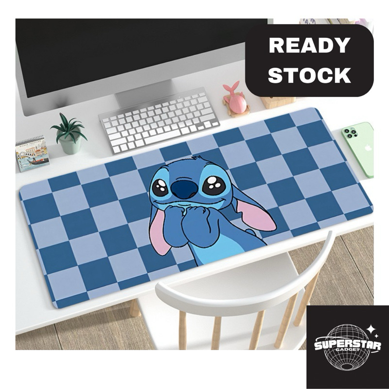 Jual [ORI] Premium Mouse Pad Gaming 80x30cm ketebalan 3mm Motif Stitch ...