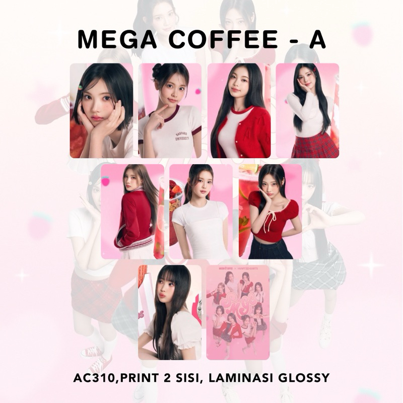 Jual [SET] HEARTS2HEARTS x Mega Coffee x Dazed Korea