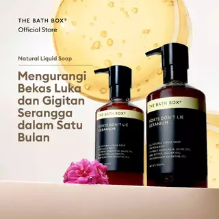 THE BATH BOX - Goats Don't Lie Geranium Liquid Soap (GDL, ODL, Eczema, Eksim, Bekas Luka, Acne Scars, Alergi, Gatal-Gatal, Psoriasis, Dermatitis, Beruntusan, Sabun Natural)