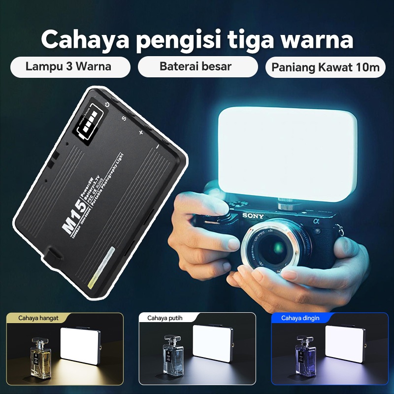 Jual Selfie lighting Portable Clip Photography Light 3 Warna ...