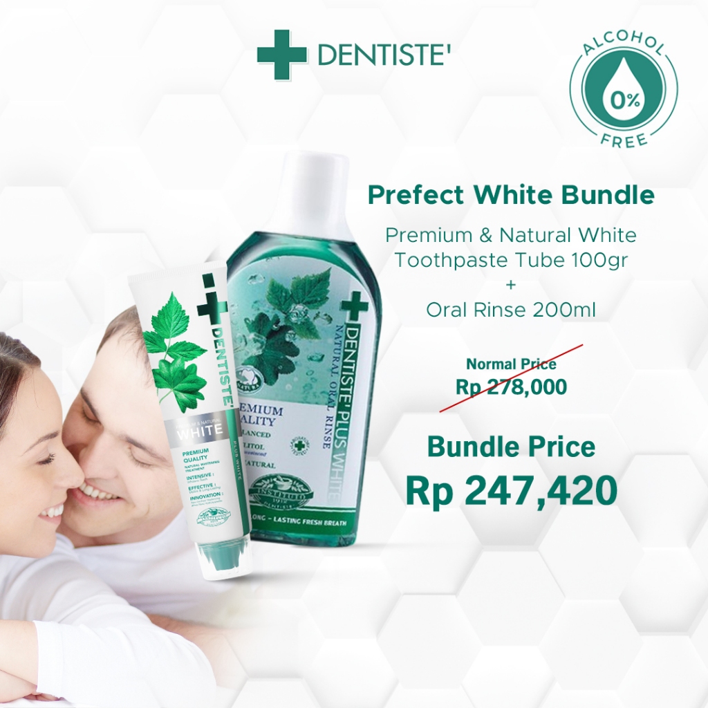 Jual ( BUNDLE ) DENTISTE Perfect White Oral Rinse 200ml + Premium ...