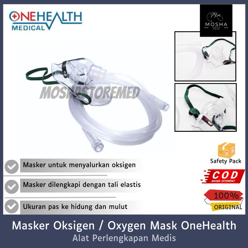 Jual ONEHEALTH-Masker Oksigen / Oxygen Mask | Shopee Indonesia