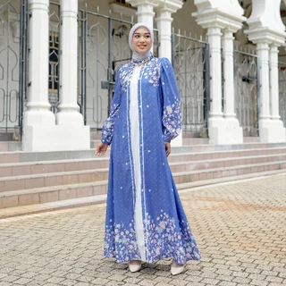 [NEW Arrival] Sarimbit Nibras Hijab x Kalasiris Keluarga Hari Raya Gamis Couple - Azalea Dress