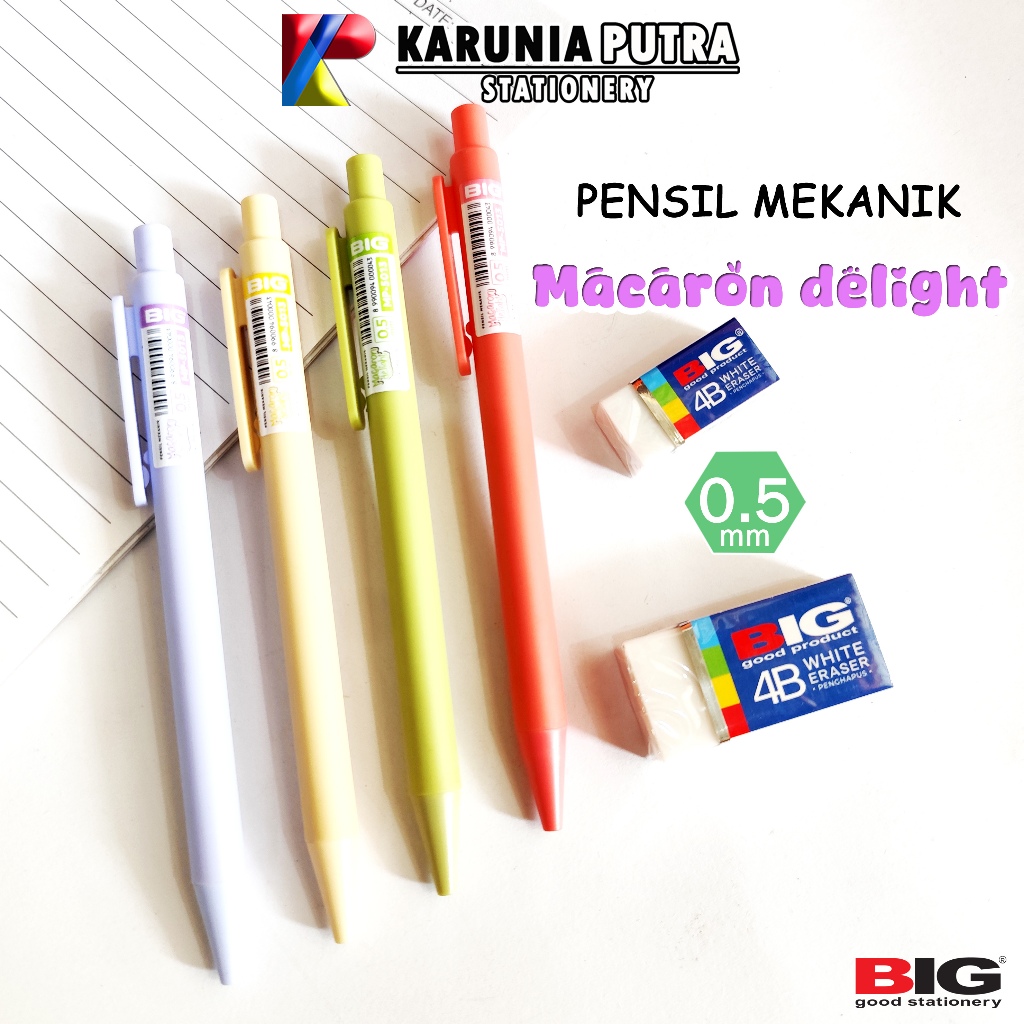 Jual Mechanical Pensil Mekanik BIG Macaron Delight 0.5mm 1pcs | Shopee ...