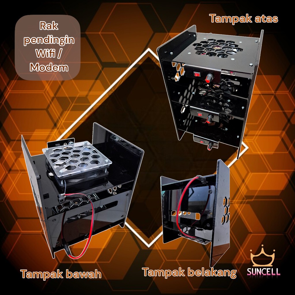 Jual Rack pendingin susun Wifi Router, Modem, Mini PC, STB, iMac Mini ...