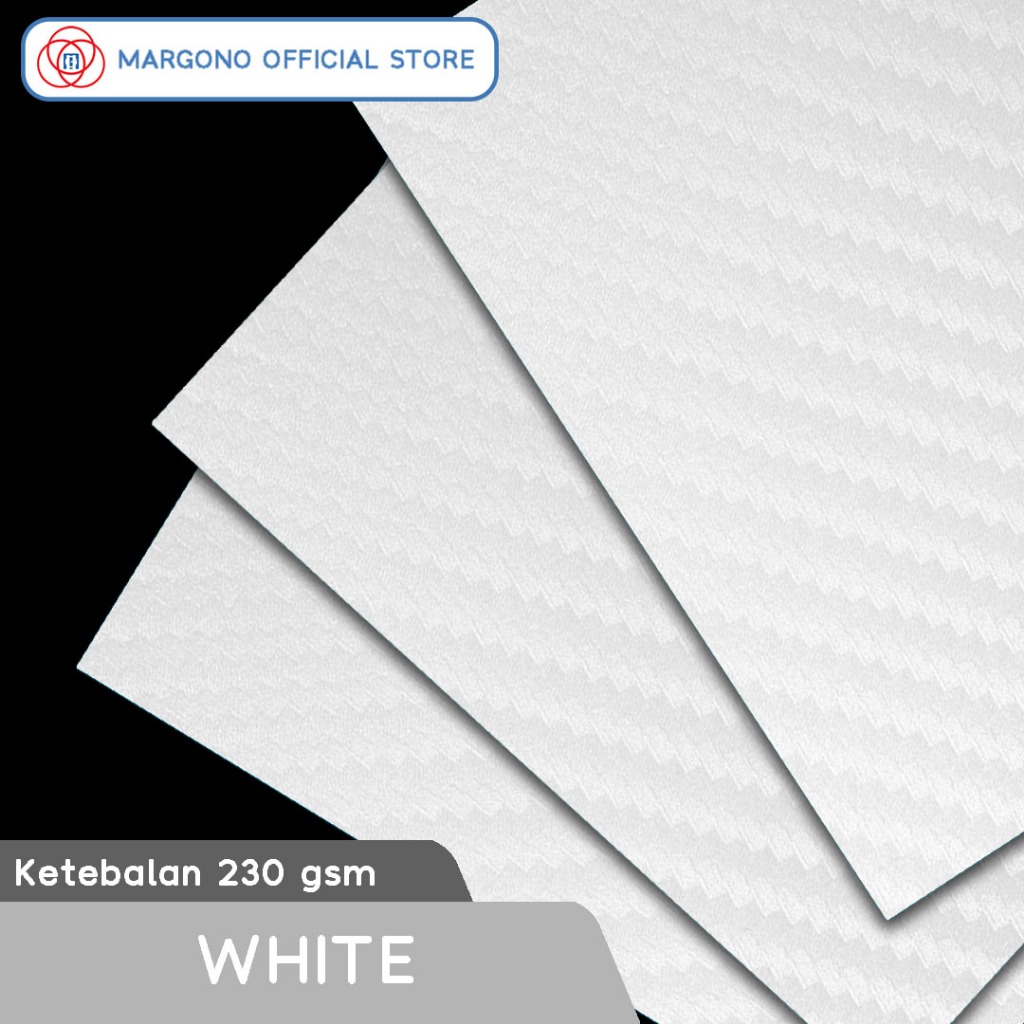 Jual Margono Kertas Warna A4 Batik Ivory / White Putih 230 gsm - 20 ...