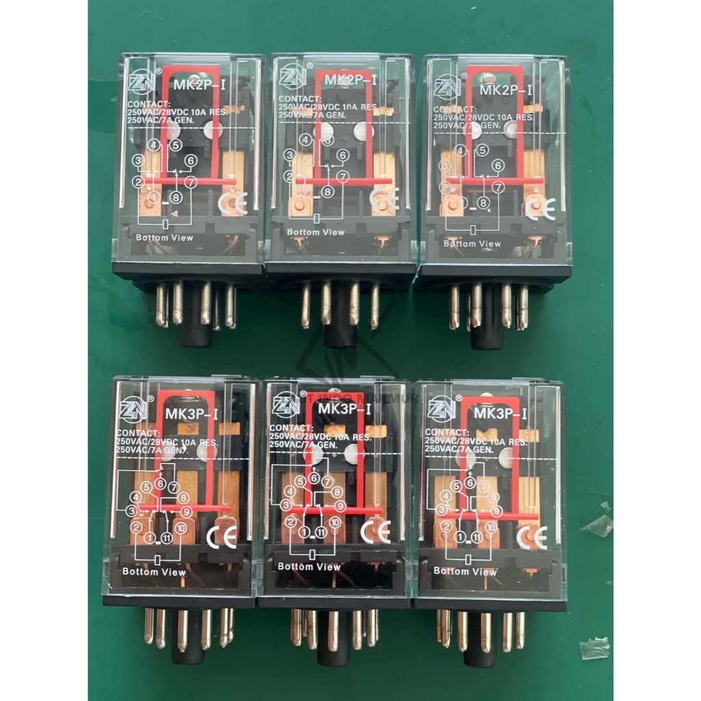 Jual ANEKA RELAY MK2P RELAY MK3P 12V MK2P 24V MK2P 220V MERK ZN 8 PIN ...