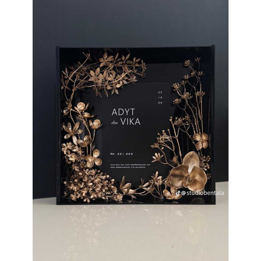 Jual Frame mahar 35x35x6 cm warna Hitam | Shopee Indonesia
