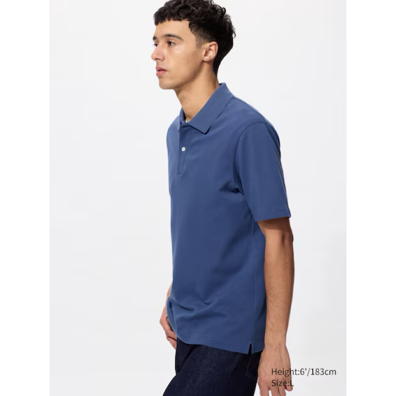 Uniqlo Airism Polo Coton PiquÃ© Polo AIRism Cotton T-Shirt Long