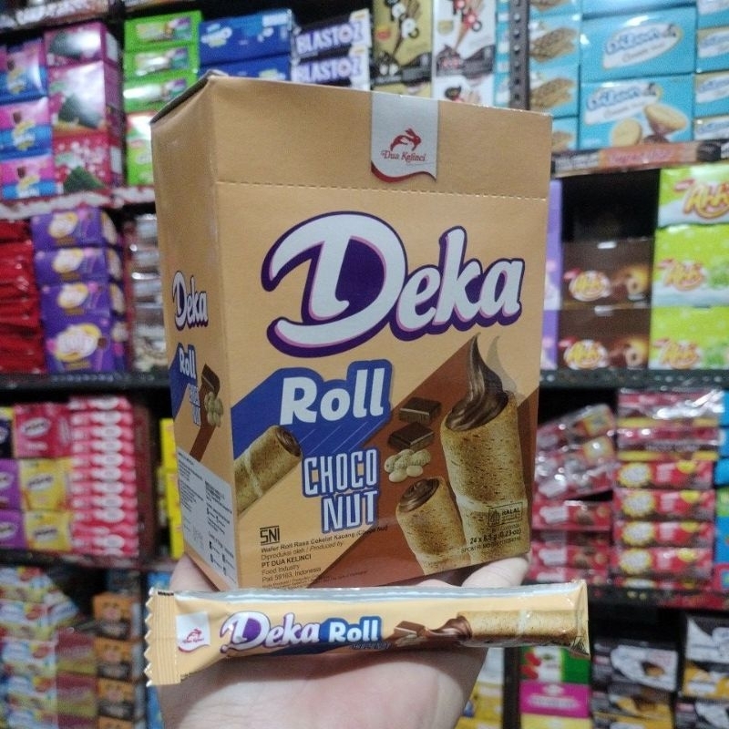 Jual Deka Roll Choco Nut 1 box 24 pcs | Shopee Indonesia