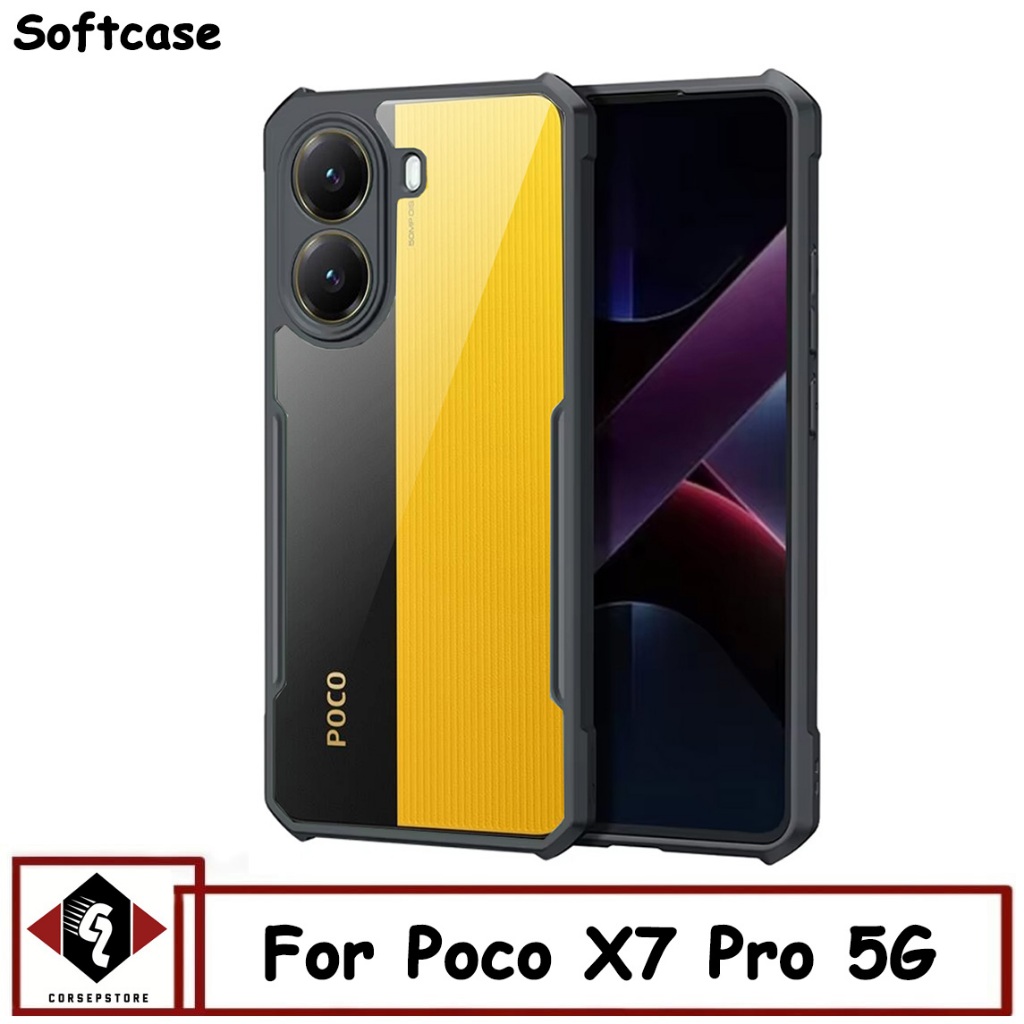 Locofun Cover Compatible With Xiaomi Poco X7 Pro 5G, Transparent Ultra