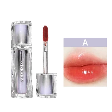 MANSLY Surface Lip Glaze Mirror Lip Gloss Watery Lipstik Lip Glossy Jelly Tint Moisturizing