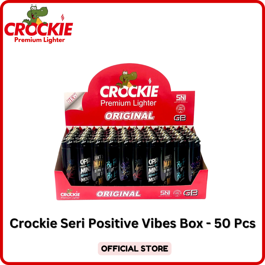 Jual Korek Api Crockie Seri Positive Vibes Box - 50Pcs | Shopee Indonesia