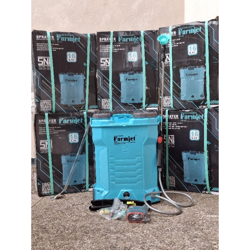 Jual Tangki semprot sprayer merk FARMJET 16 LITER | Shopee Indonesia