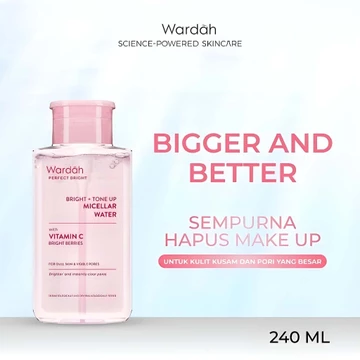 WARDAH Micellar Water All Series Perfect Bright Calm And Soothe Nature Daily Acnederm