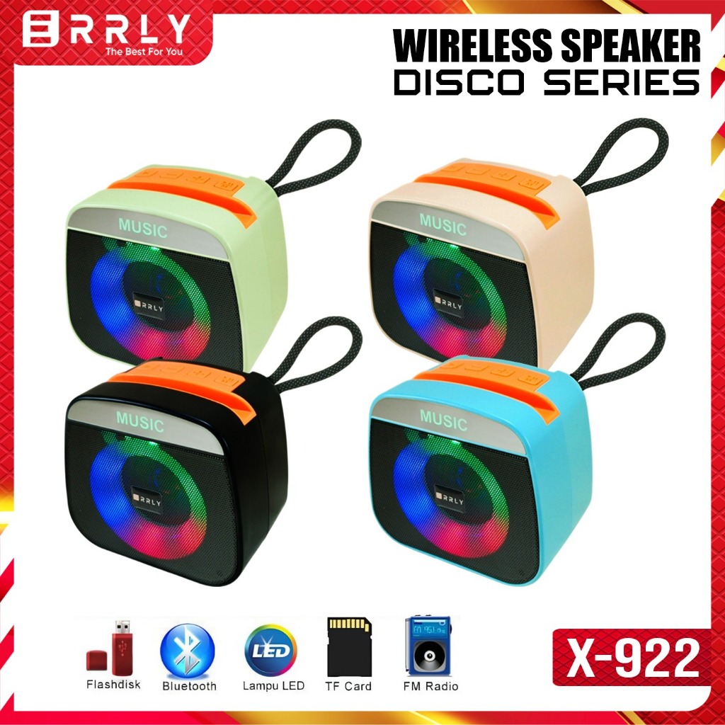 Jual ERRLY X922 Speaker Bluetooth Portable LED Disco RGB Speker ...