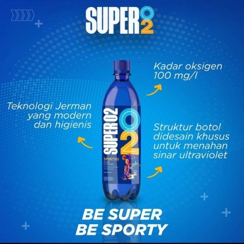Jual SuperO2 Air Oksigen 600ml 1 karton (24pcs) | Shopee Indonesia