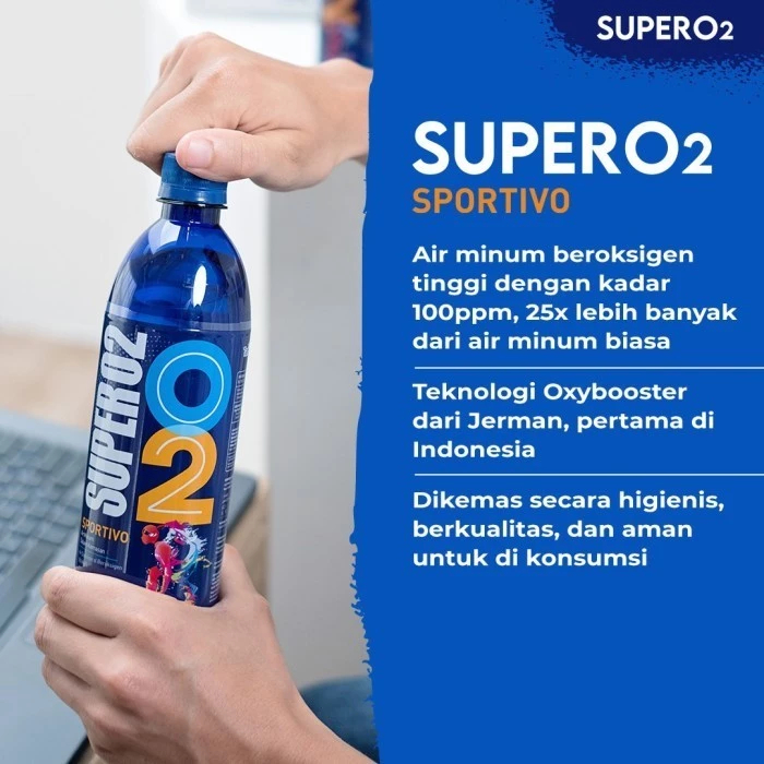 Jual SuperO2 Air Oksigen 600ml 1 karton (24pcs) | Shopee Indonesia