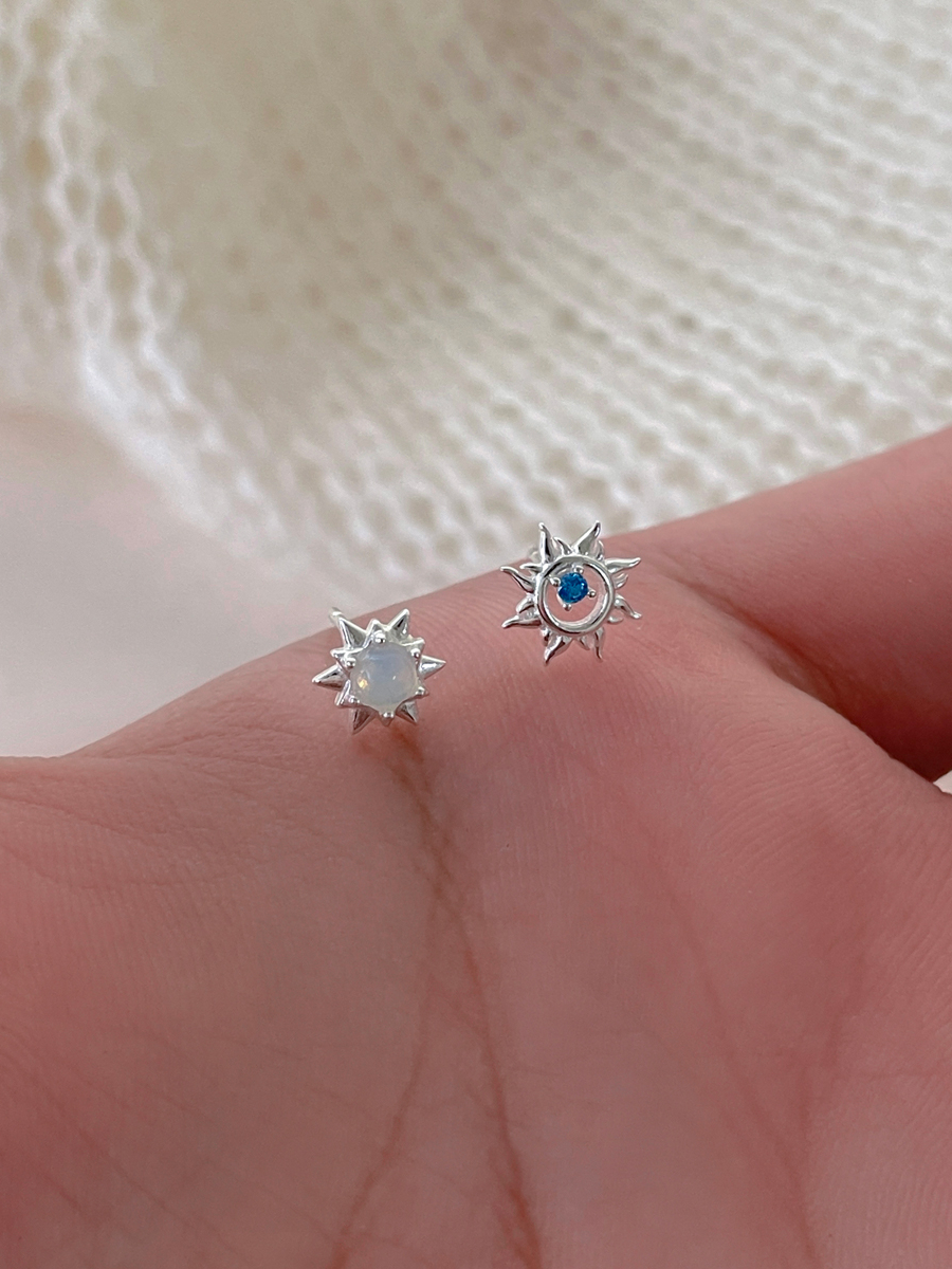Jual ARSIS Anting kancing perak 999 sterling Wanita Kecanggihan retro ...