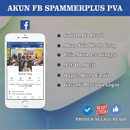 AKUN FB KUAT SPAMMERPLUS PVA + 2FA AKTIF