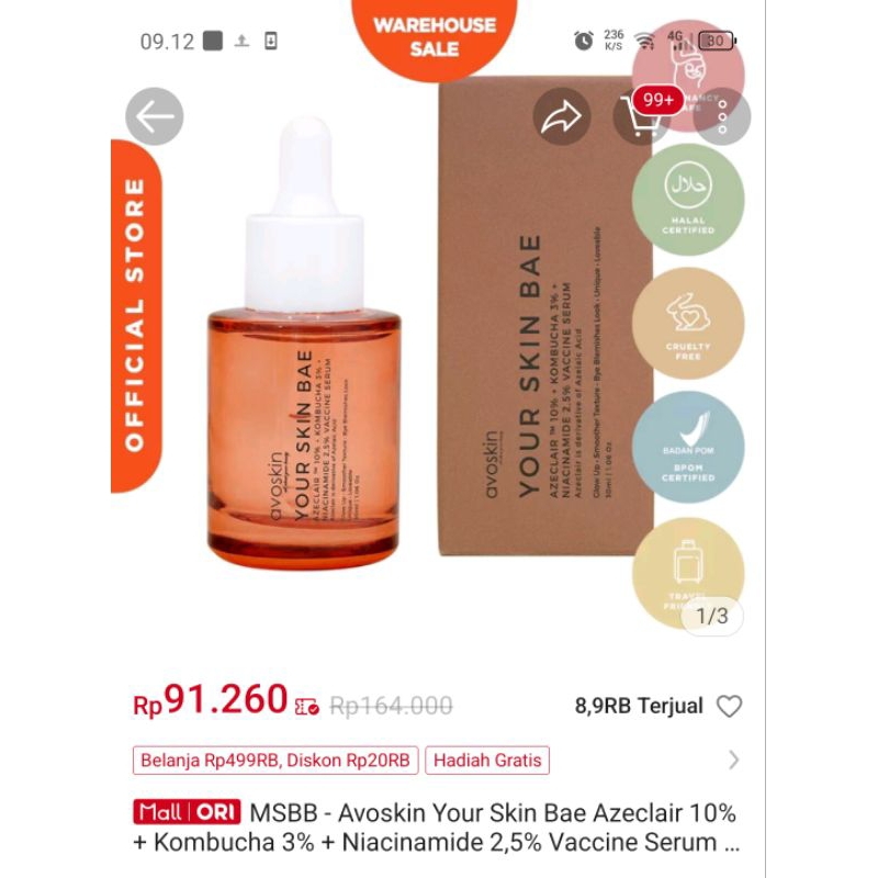 Jual per PL an Avoskin Azeclair 10% - Scarlett Extrait the parfume ...