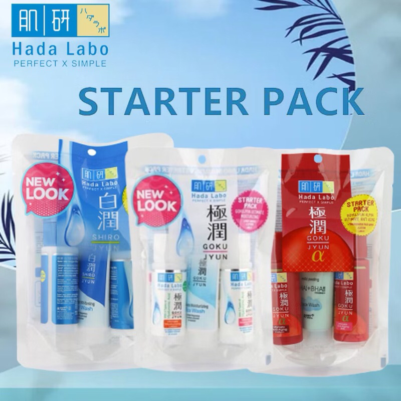 Jual Hada Labo Starter Pack [ Gokujyun | Shirojyun | Alfa ] | Shopee ...
